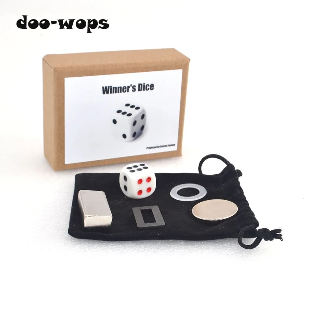 Gewinner der Würfel durch Geheimnis Zaubertricks Magier Close Up Illusions Gimmick Prop Metalism Klassische Spielzeug Würfel Anzahl Vorhersage Magia