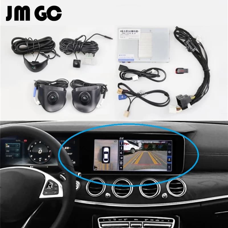 Auto umkehr bild geeignet für Mercedes-Benz W205 W213 X253 W222 W177 360 panorama kamera 3D umkehrung bild fahren recorder