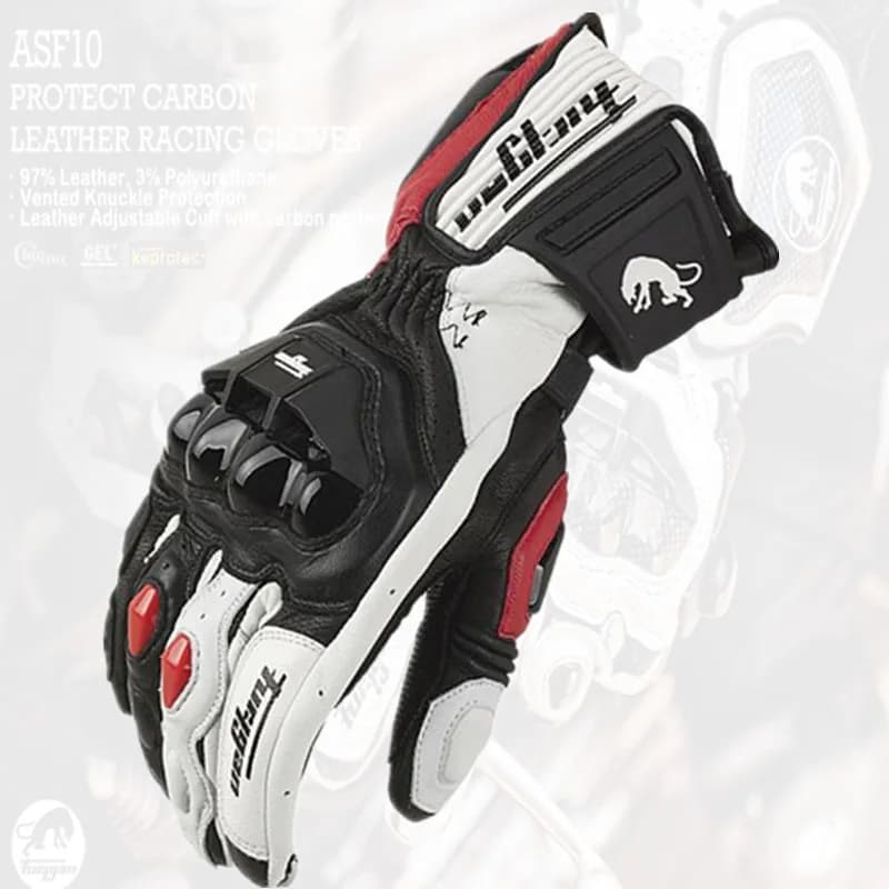 Motorrad handschuhe afs6 afs10 afs18 Sicherheits schutz wind dichte Motocross-Fäustlinge Touchscreen Herren Leder Motorrad handschuh
