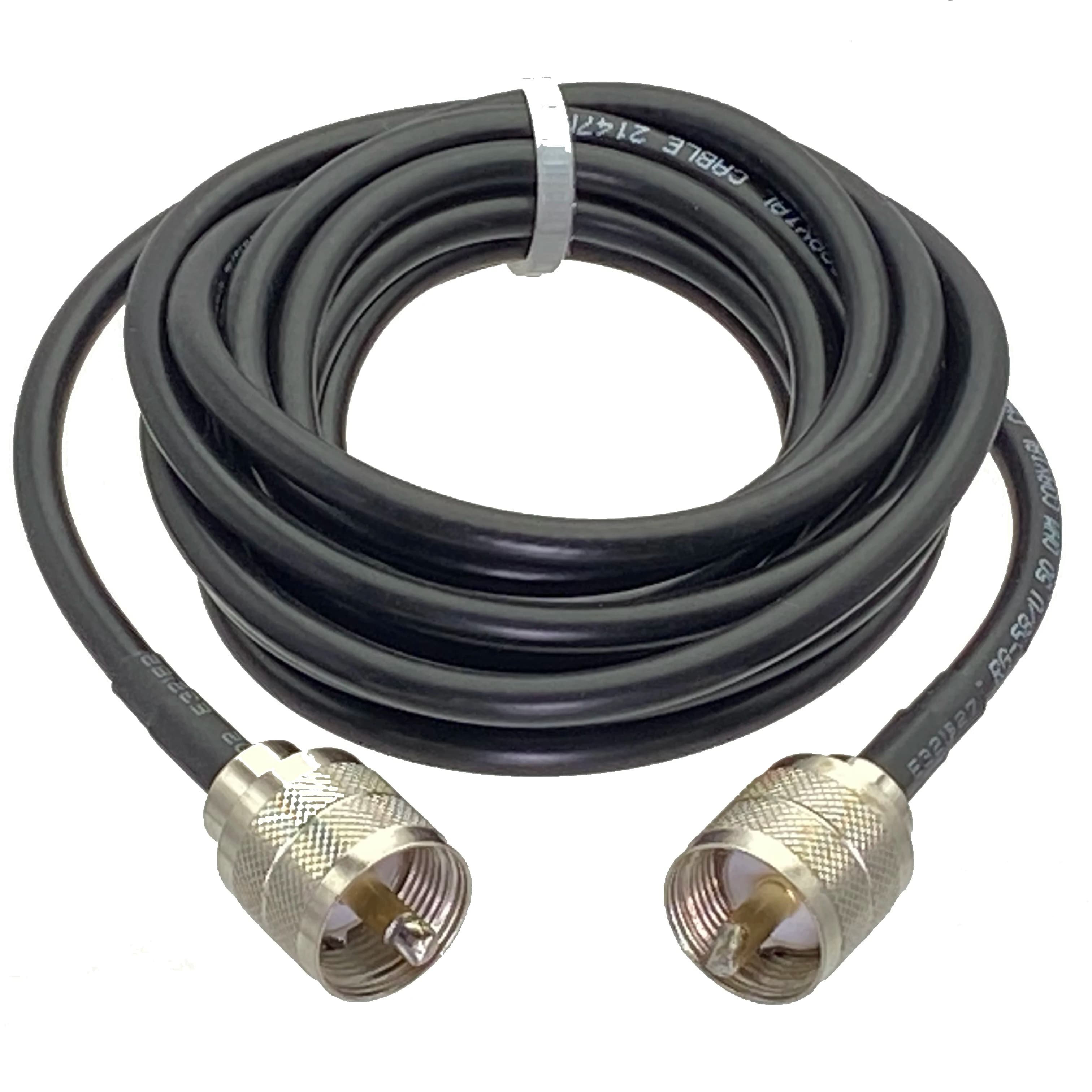 1Pcs RG58 UHF PL259 stecker auf UHF PL259 Stecker Stecker RF Koaxial Jumper Zopf Kabel Für Radio antenne 6 zoll ~ 20M