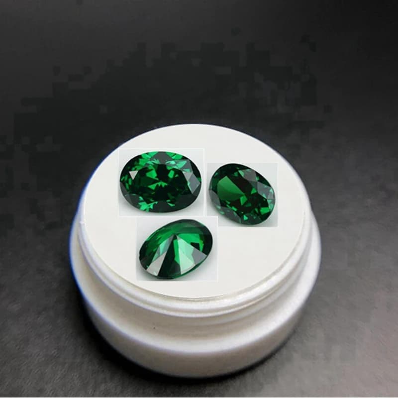Natürliche Smaragd 9 × 11mm Oval Cut 6,50 Karat Edelsteine Kolumbien Smaragd VVS Edelstein Schmuck Diy