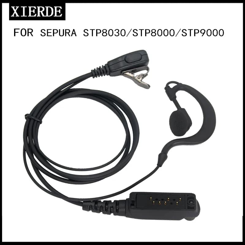 XIERDE Headset Für SEPURA STP8000 STP8030 STP8035 STP8038 STP8040 STP8080 Walkie Talkie Zwei Weg Radio Kopfhörer Mic