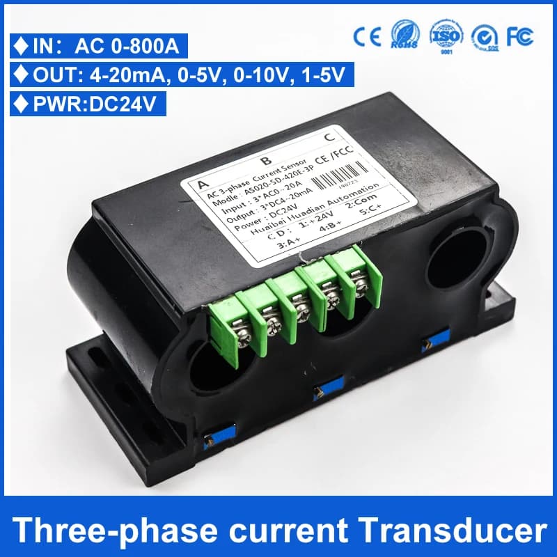 Hersteller Dreiphasen-Stromwandler 0-300A AC-Stromsensor
