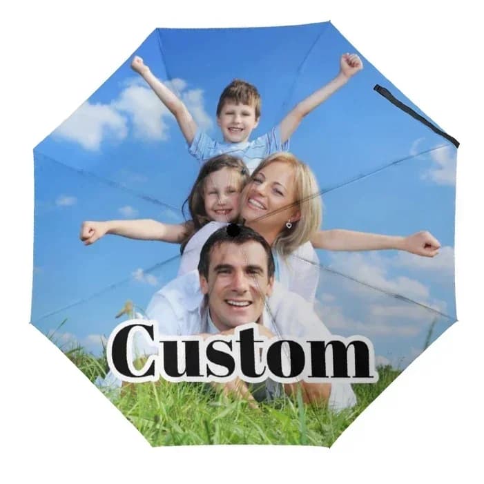 Benutzerdefinierter Regenschirm, personalisierte Regenschirme mit Bildern, personalisierter Regenschirm, automatisches faltbares Design, Sie