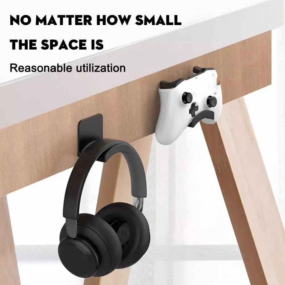 Universeller Wand-Kopfhörer ständer Gaming-Controller-Halter Headset-Display-Rack unter Schreibtisch bügel haken für Kopfhörer halterung