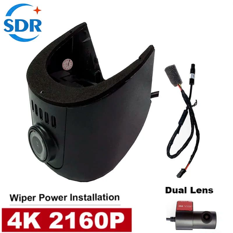 4K Plug-and-Play Dashcam mit WLAN und DVR für Audi A1 A3 A4 A5 A6 A7 A8 Q3 Q5 B5 B6 B7 B9 8V C5 C6 C7 2016~2022 mit APP & GPS-Verfolgungsfunktion