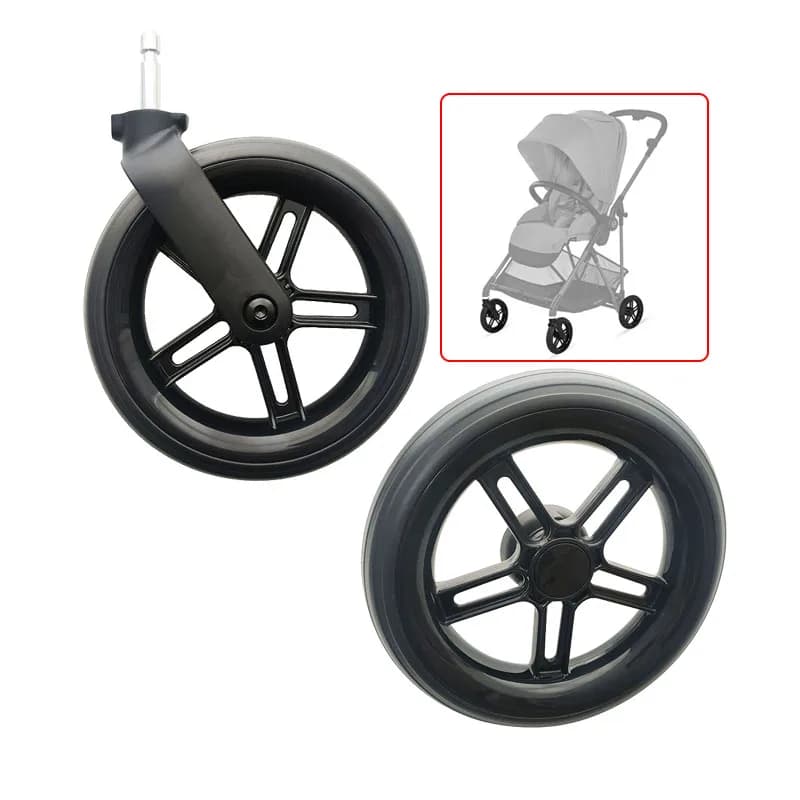 Kinderwagen Rad Für Kinderwagen der Melio Serie Kompatibel Cybex Melio 2/3/Carbon Faser Warenkorb Mit Achse Lager Bebe Kinderwagen zubehör