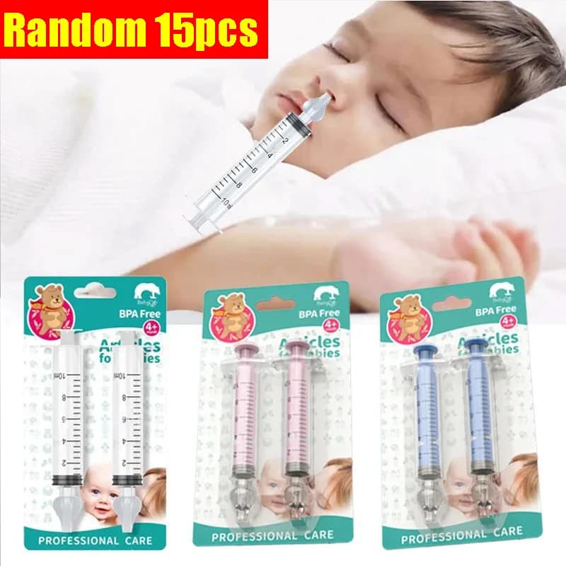 10ML Baby Nasensauger Spritze Baby Nase Reiniger Rhinitis Nasenreiniger Irrigator Baby Nase Waschen für Kinder