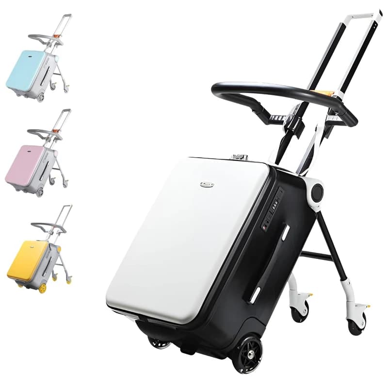 Kinderkoffer, Tragetasche, Gepäck, kann als Trolley für Kinder verwendet werden, praktisch für Reisen und Ausflüge, 14,9 Gallonen (40 L)