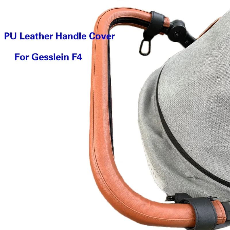 Neue Leder griff abdeckung kompatibel gesslein f4 Kinderwagen Kinderwagen Bar Ärmel Fall Armlehnen bezug Kinderwagen Zubehör