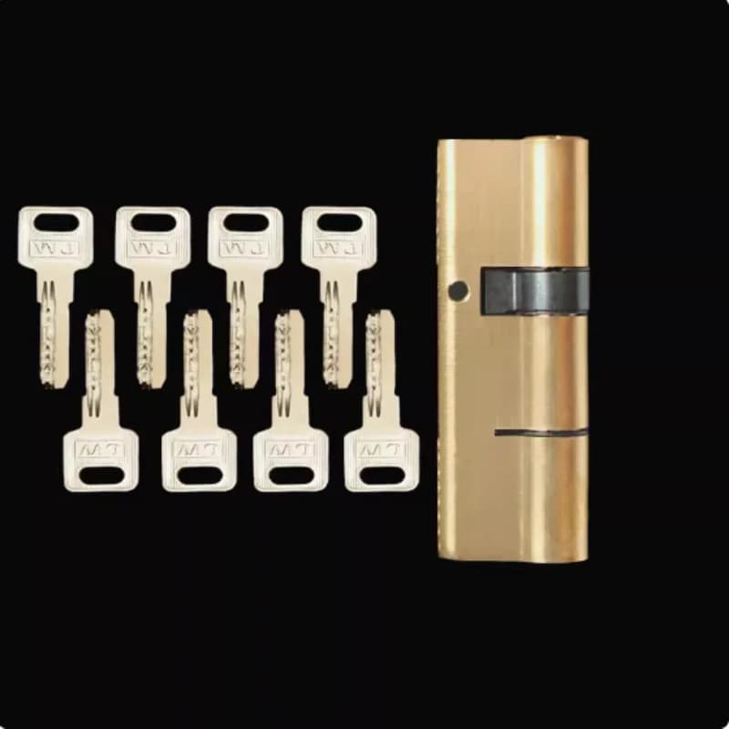 Türzylinder, vorgespanntes Schloss, 65 70 80 90, 115 mm Zylinder, AB-Schlüssel, Diebstahlsicherung, Messing-Türschloss, verlängerter Kern,