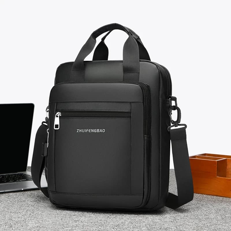 Business Casual Handtasche für Männer Minimalistische große Kapazität wasserdichte Umhängetasche Gepäckgurt Design Langlebige Umhängetaschen