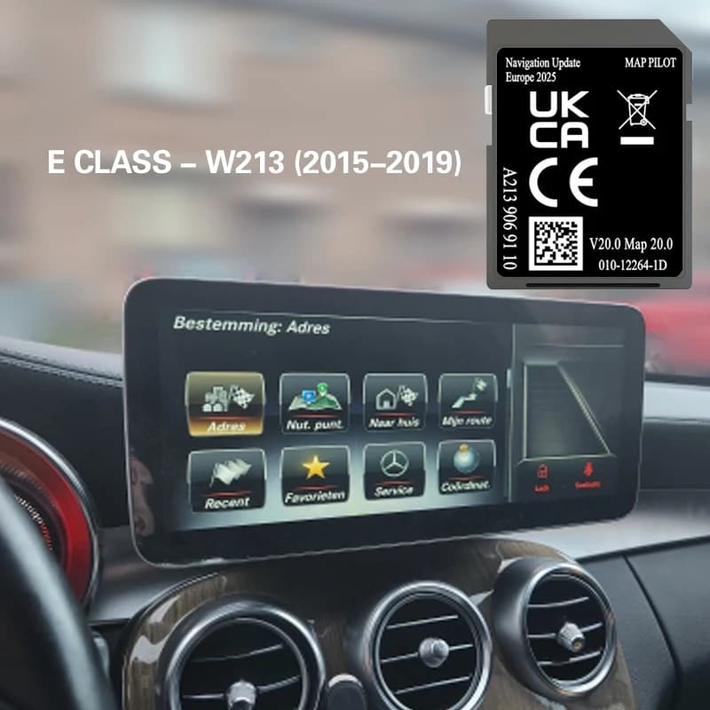 Für Mercedes E-Klasse W213 2015-2019 A2139069110 V20 Sat Nav 32GB GPS Karten Abdeckung Deutschland Europa SD Speicher Karte