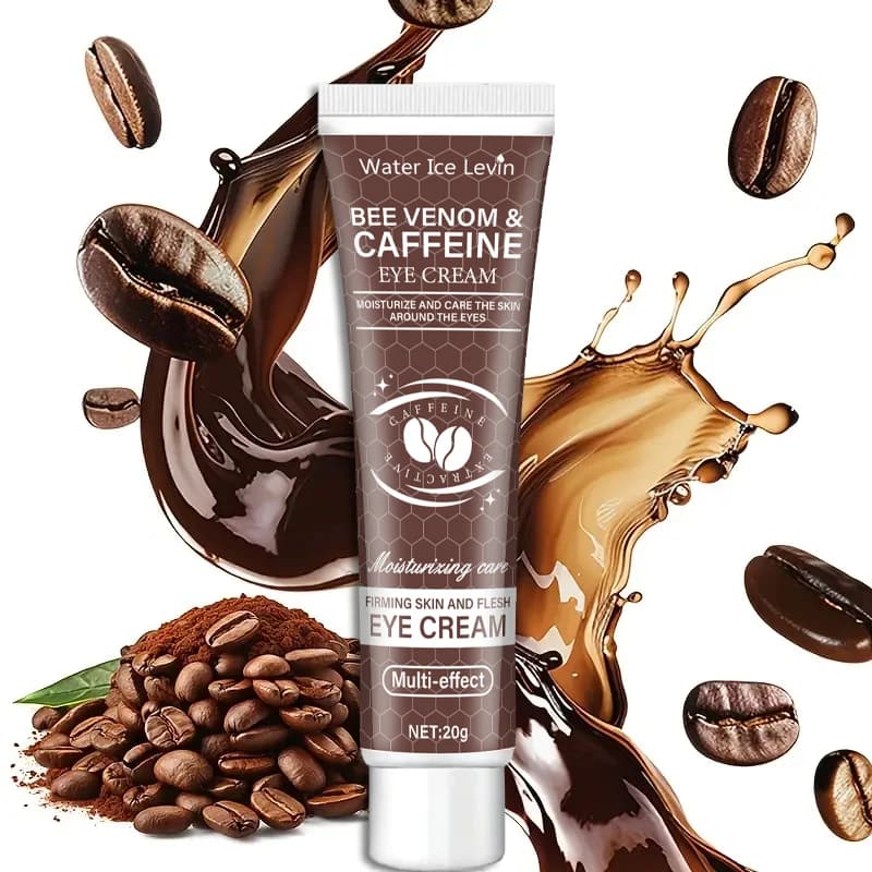 Natürliche Koffein-Intensiv-Feuchtigkeits- und Straffungs-Augencreme 20g, gegen Schwellungen und Augenringe. Verwenden Sie sie, um den Augenbereich