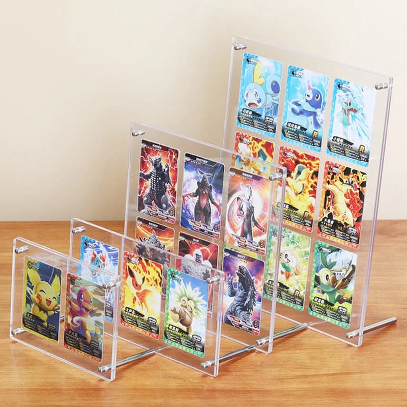 Magnetischer Kartenständer aus Acryl mit hoher transparenter Basis für Anime Star Game Cards, Sammelkartenhalter, Vitrine