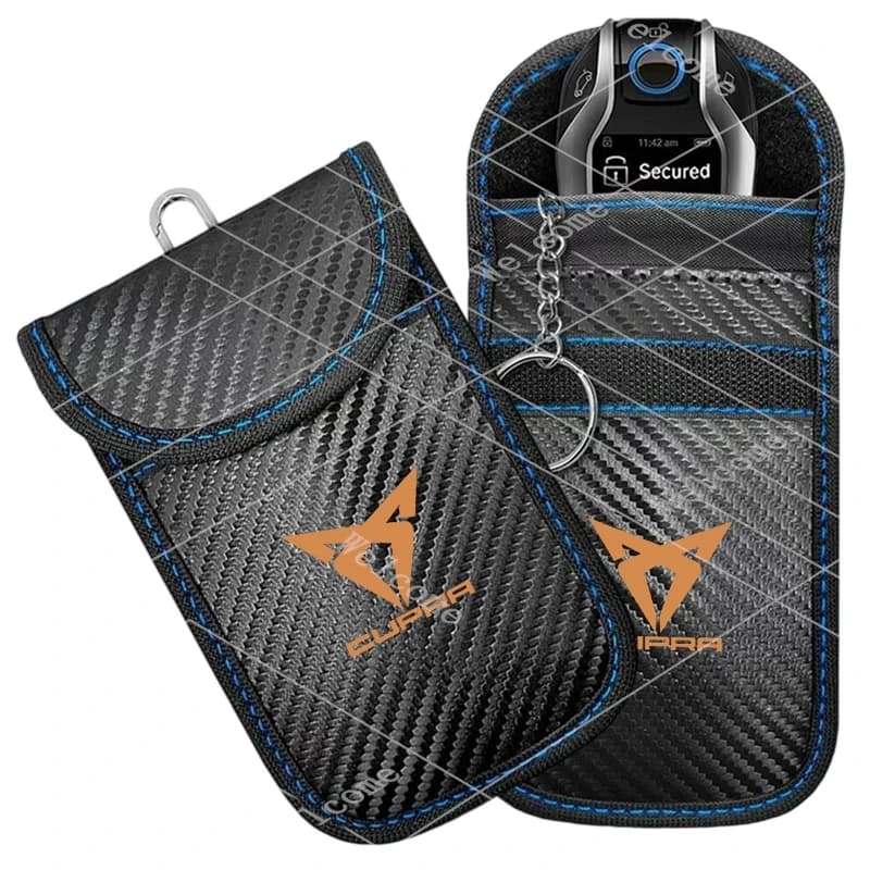 Autoschlüssel-Schutzhülle mit Signalblocker RFID-Abschirmungstasche für Seat Cupra Ateca Born Leon IBIZA Raval Formentor Terramar Ventilkern