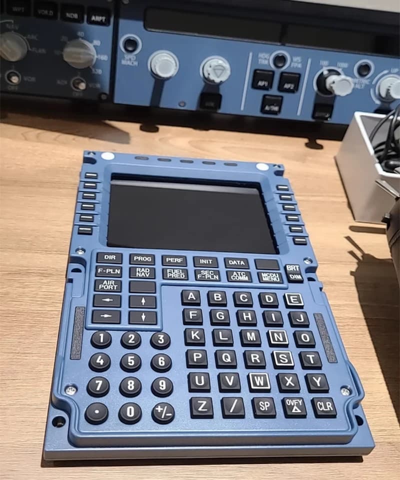 WINWING Flight Simulator MCDU Toliss Fenix Flight Control Display Civil Aviation Control Panel A320 Für X-Plane MSFS