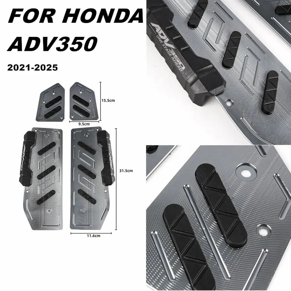 Motorrad Fußpolster Für Honda ADV 350 ADV 350 adv350 2021-2025 Aluminium Legierung Pedal Geändert Skid proof NEUE fußstütze