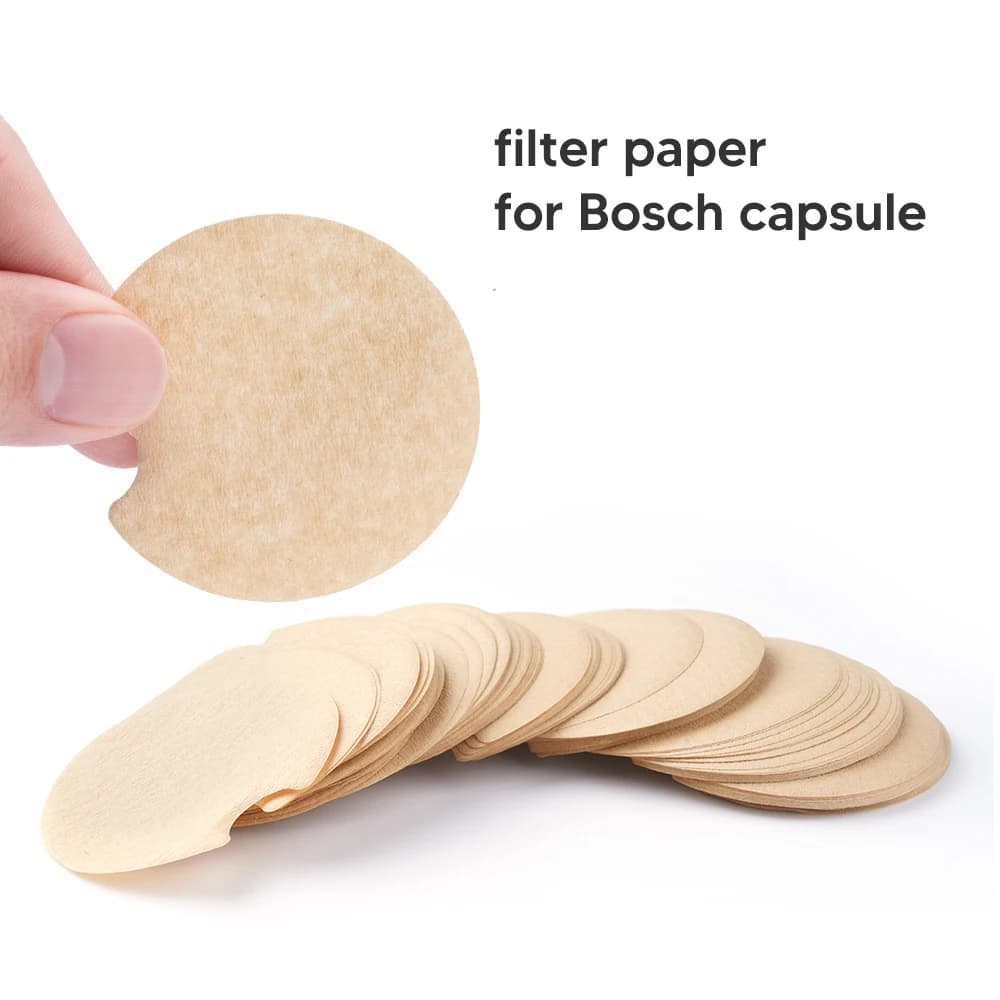 Einweg-Papierfilter für wiederverwendbare Bosch Tassimo-Kaffeekapseln, schützt vor dem Block, hält die Kapsel für die Reinigung