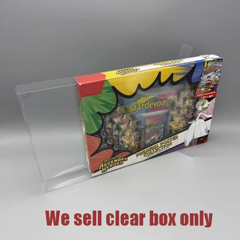 Für PTCG |   Transparente Schutzhülle - Staubdichte Vitrine für ME2.5 Premium Poster Collection Gardevoir Geschenkset