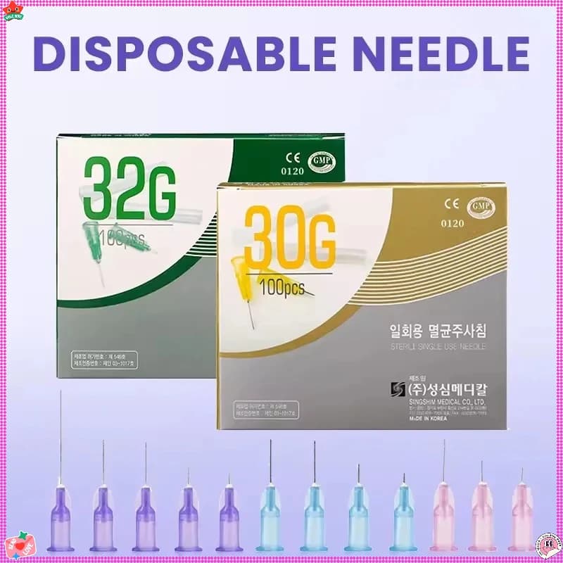 Kleine Nadel 18G25G 27G 32G 31G 30G 34G 4mm 13mm 30mmEinweg Edelstahl Ultrafeine Scharfe Nadel Augenlid Pflege Werkzeug