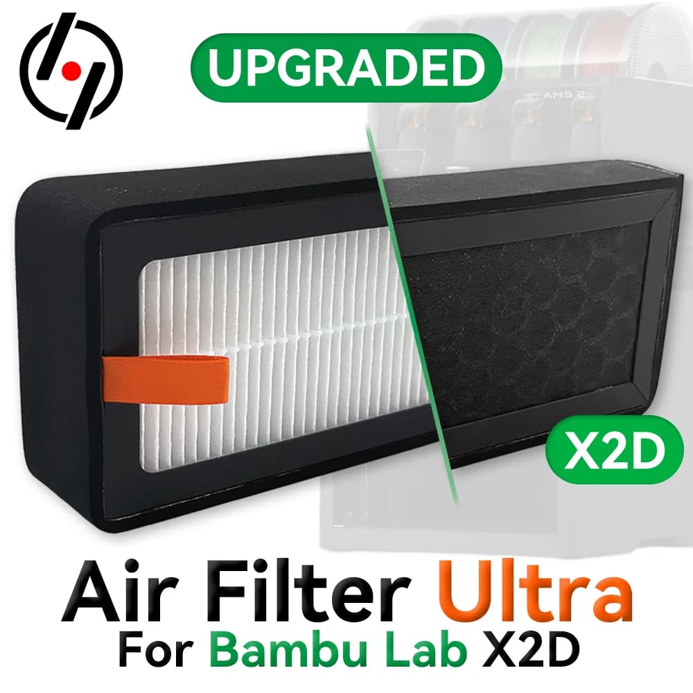 Für Bambu Lab HEPA 13 + Aktivkohle-Kombi-Luftfilter Ultra für X2D/X2DC Serie 3D-Drucker OEM-Ersatz