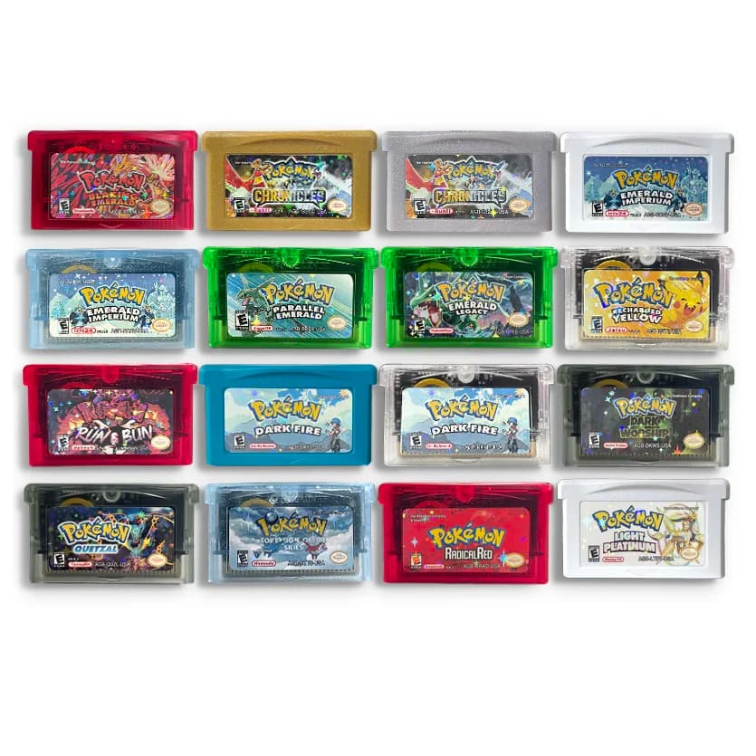 GBA Spiel USA Pokemon Blazing Emerald GS CHRONICLES ELYSIUM Emerald Imperium Emerald Legacy Spielmodul Karte ROM Hack Englisch
