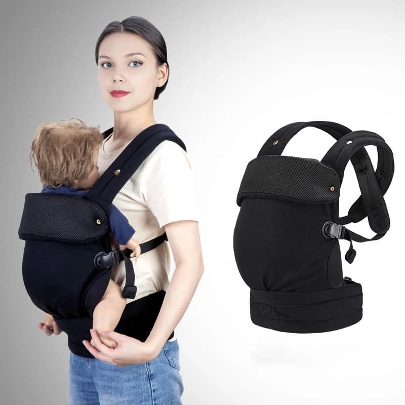 Babytrage für Neugeborene bis Kleinkinder, gemütliche Babytragetuch (7–44 Pfund), mit Klettverschluss zum einfachen Verstellbar, weicher Stoff,