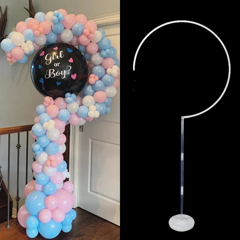DIY Fragezeichen Ballon Stand Rahmen Jungen oder Mädchen Geschlecht offenbaren Party liefert Ballon Säule Basis Baby Dusche Geburtstag Dekor