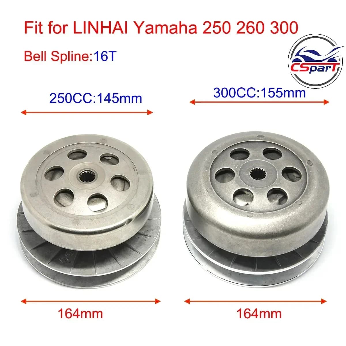Hinten angetriebene Variatorkupplungsbaugruppe Sekundärkupplungsbaugruppe für LINHAI 250 260 300 YP Yamaha MAJESTY LH LH300