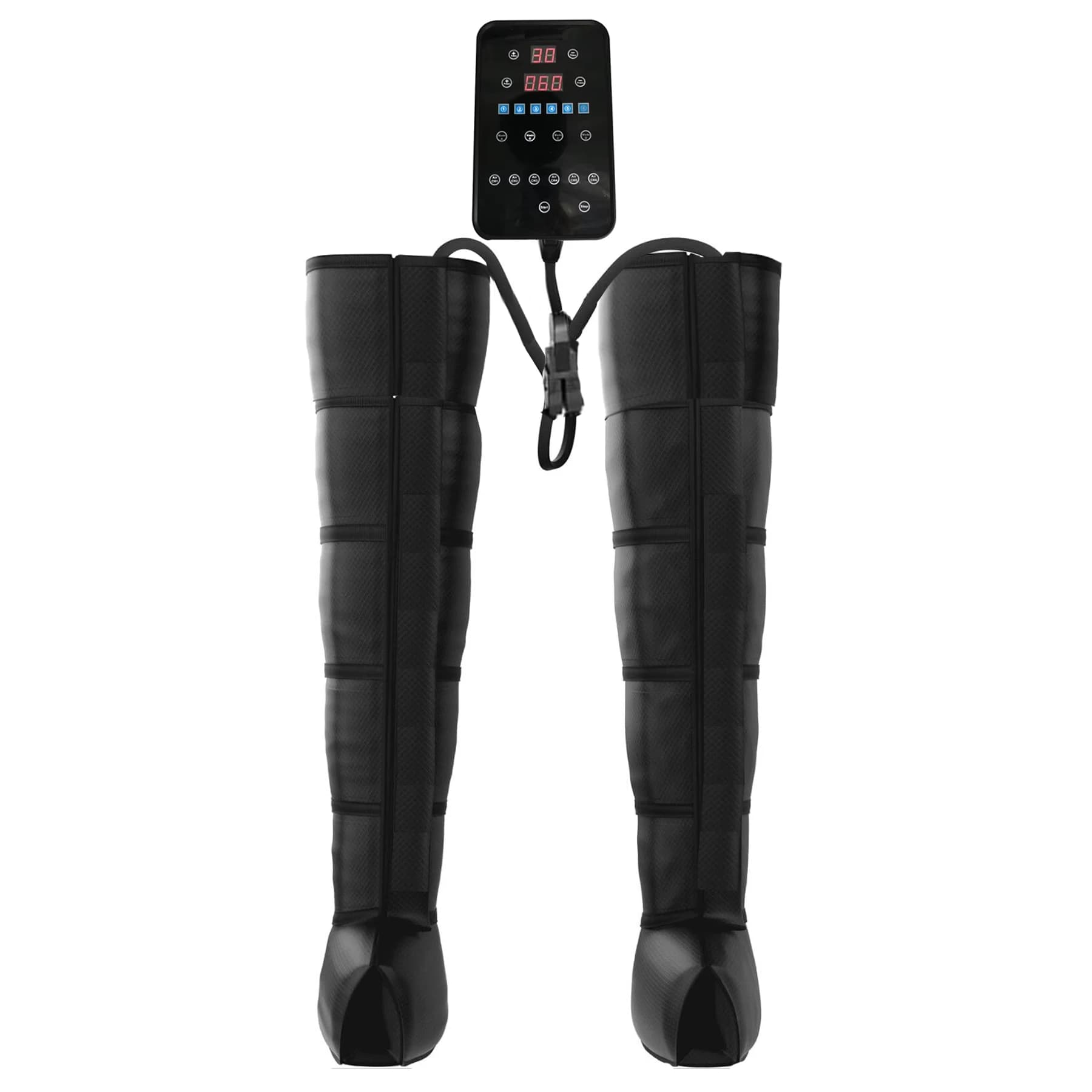 Presotherapiegerät Bein- und Fußwellenmassagegerät 6 Modi 6 Airbags Pneumatische Stiefel Lymphdrainage Massage-Erholungssystem