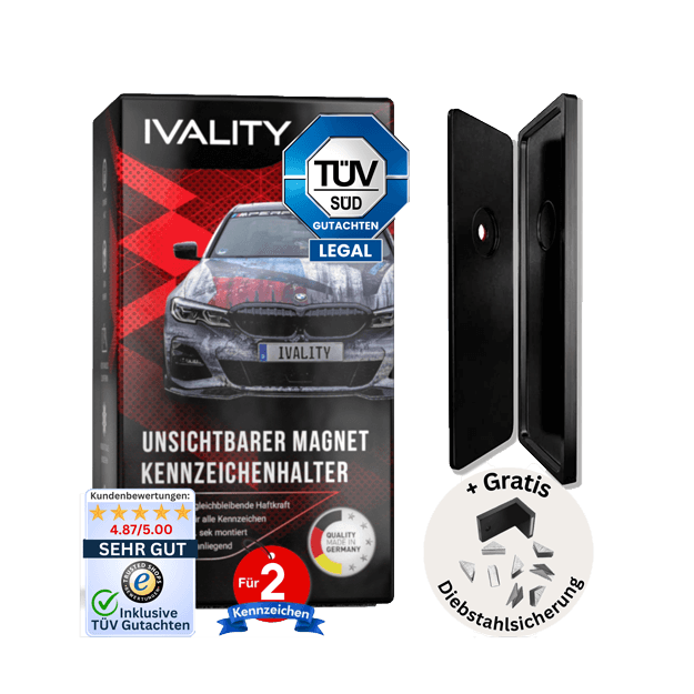 IVALITY Halter magnetisch vor der Stoßstange (2 Stück)