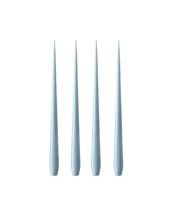 Kronkerzen Dusty Blue 4er-Pack
