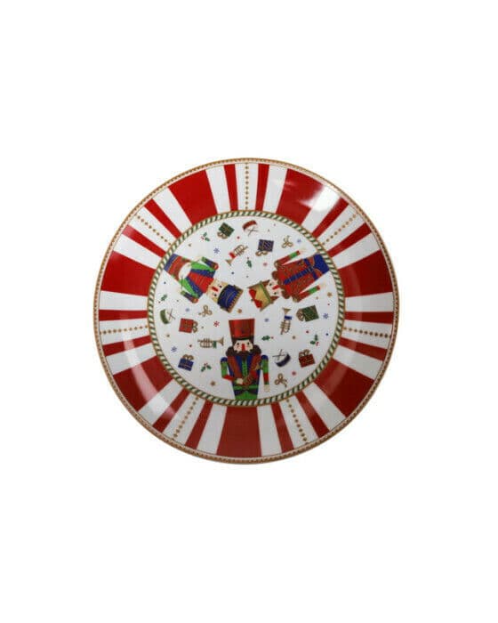 Julien Serving Plate Red/White