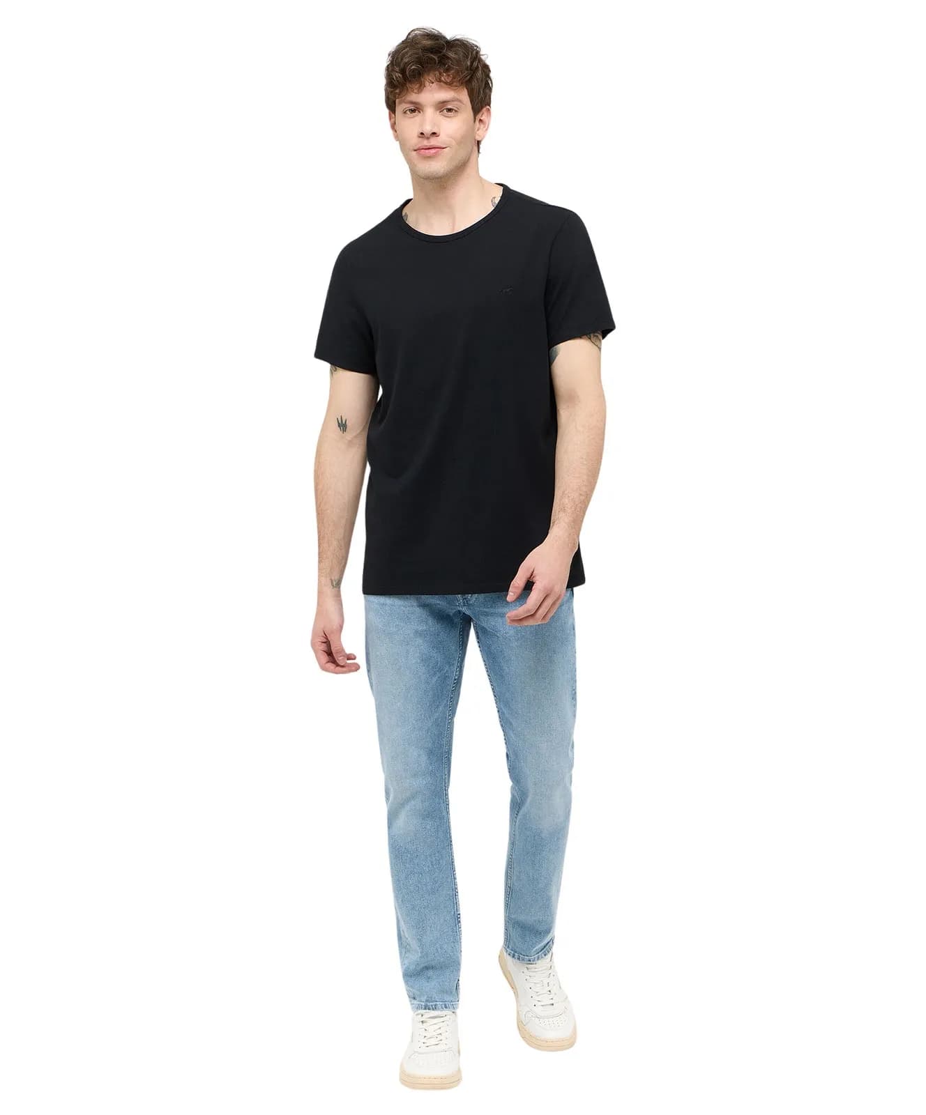 Mustang T-Shirt Allen 2-Pack in Black