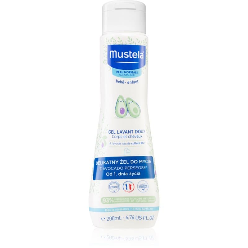 Mustela Bébé Bain Reinigungsgel für Haare und Körper für Kinder 200 ml