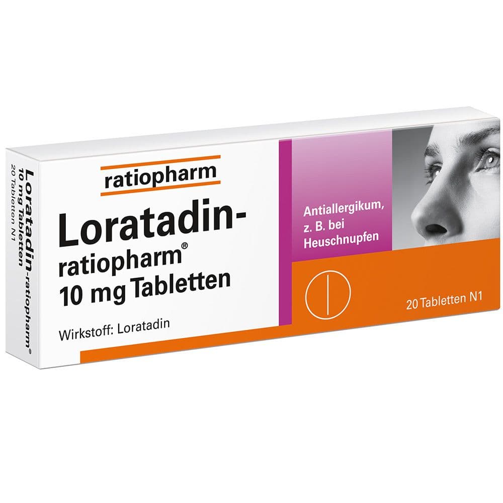 LORATADIN-ratiopharm 10 mg Tabletten 20 St