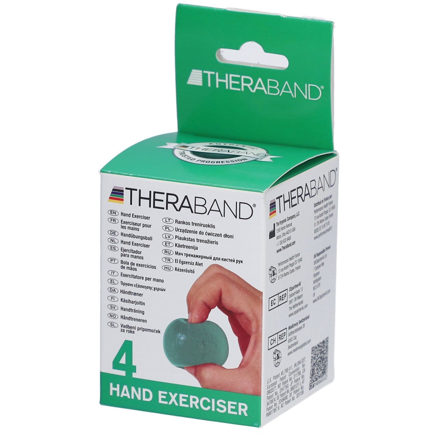 Thera-Band Handtrainer mittel grün 1 St Bänder