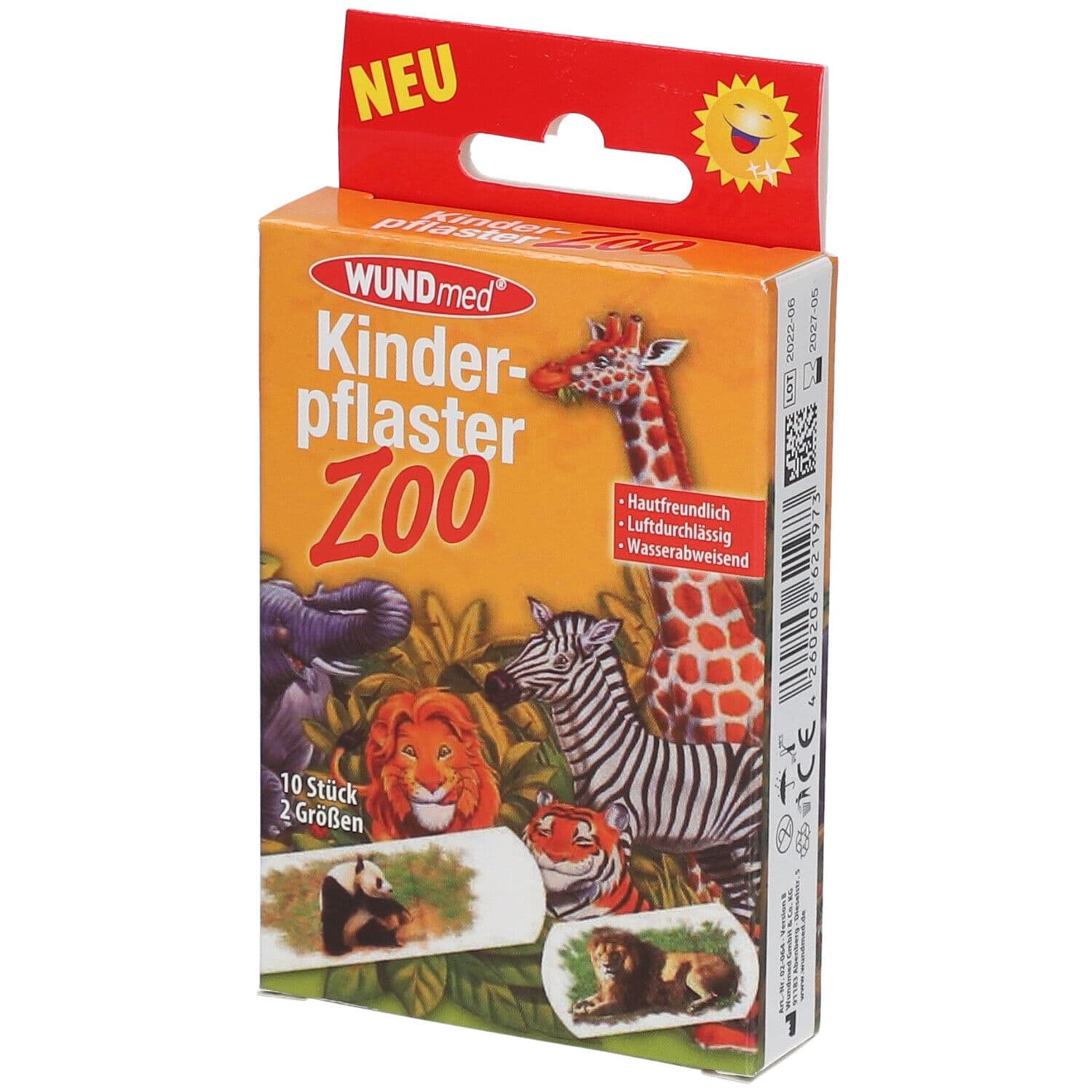 Kinderpflaster Zoo 2 Größen 10 St Pflaster