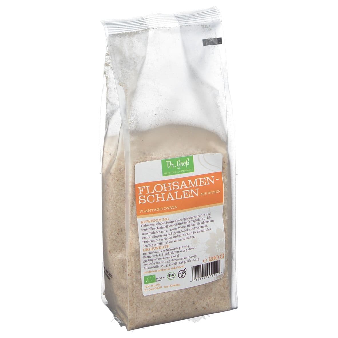 Flohsamenschalen indisch Bio 250 g Samen