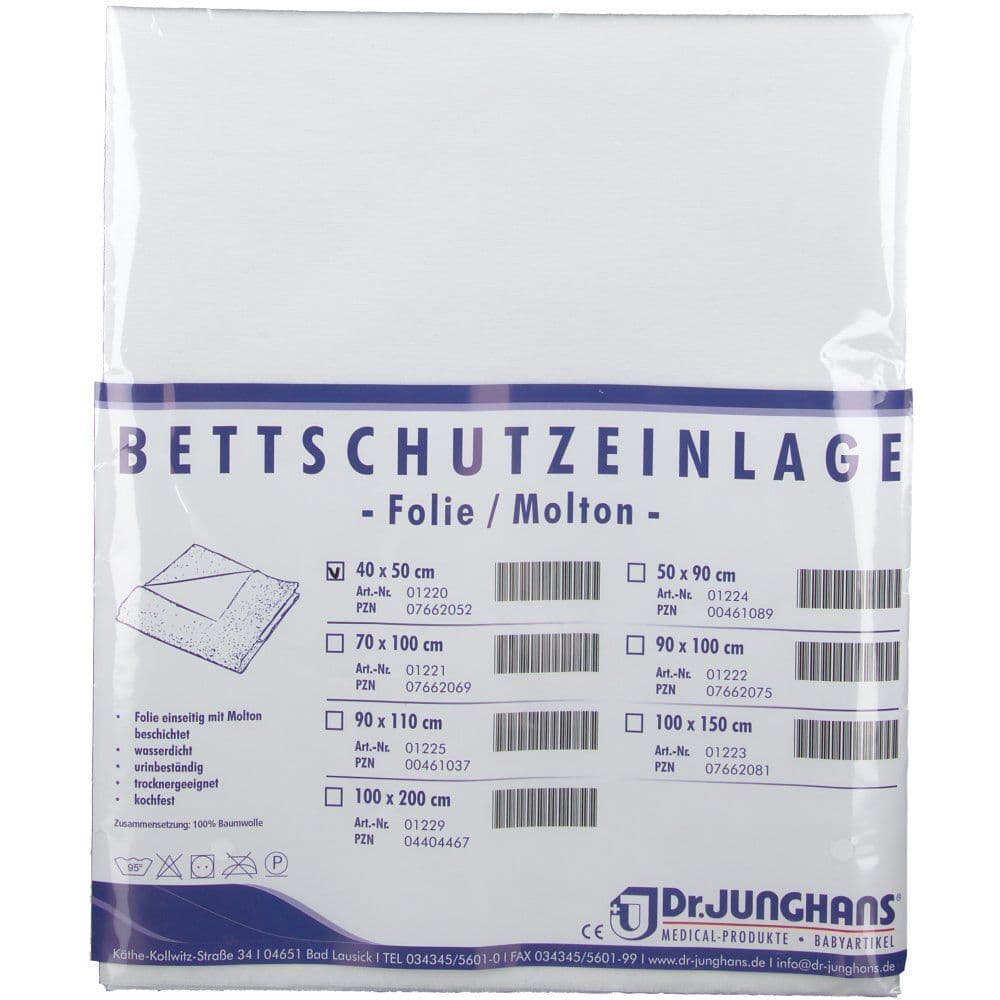 Bettschutzeinlage Folie Molton 40x50 cm 1 St Einlagen