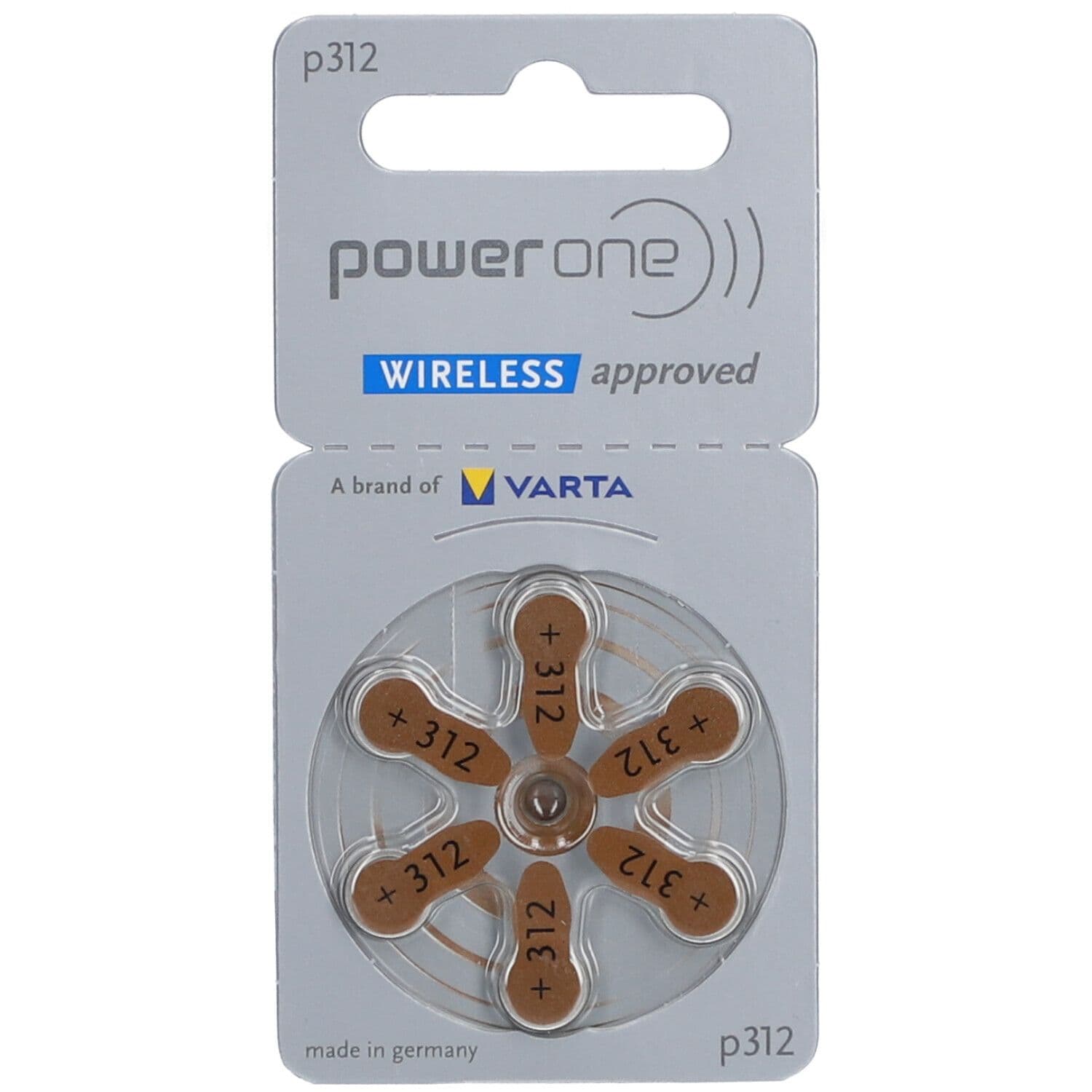 Batterien Hör PowerOne 312 6 St