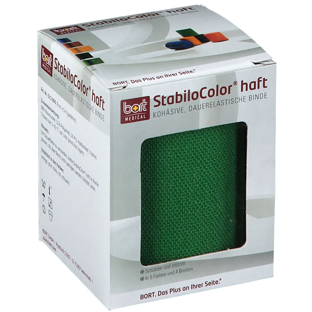 Bort StabiloColor haft Binde 8 cm grün 1 St Binden