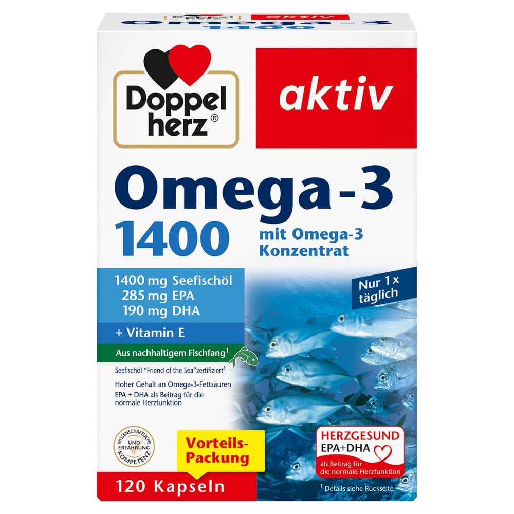 Doppelherz Omega-3 1.400 Kapseln 120 St