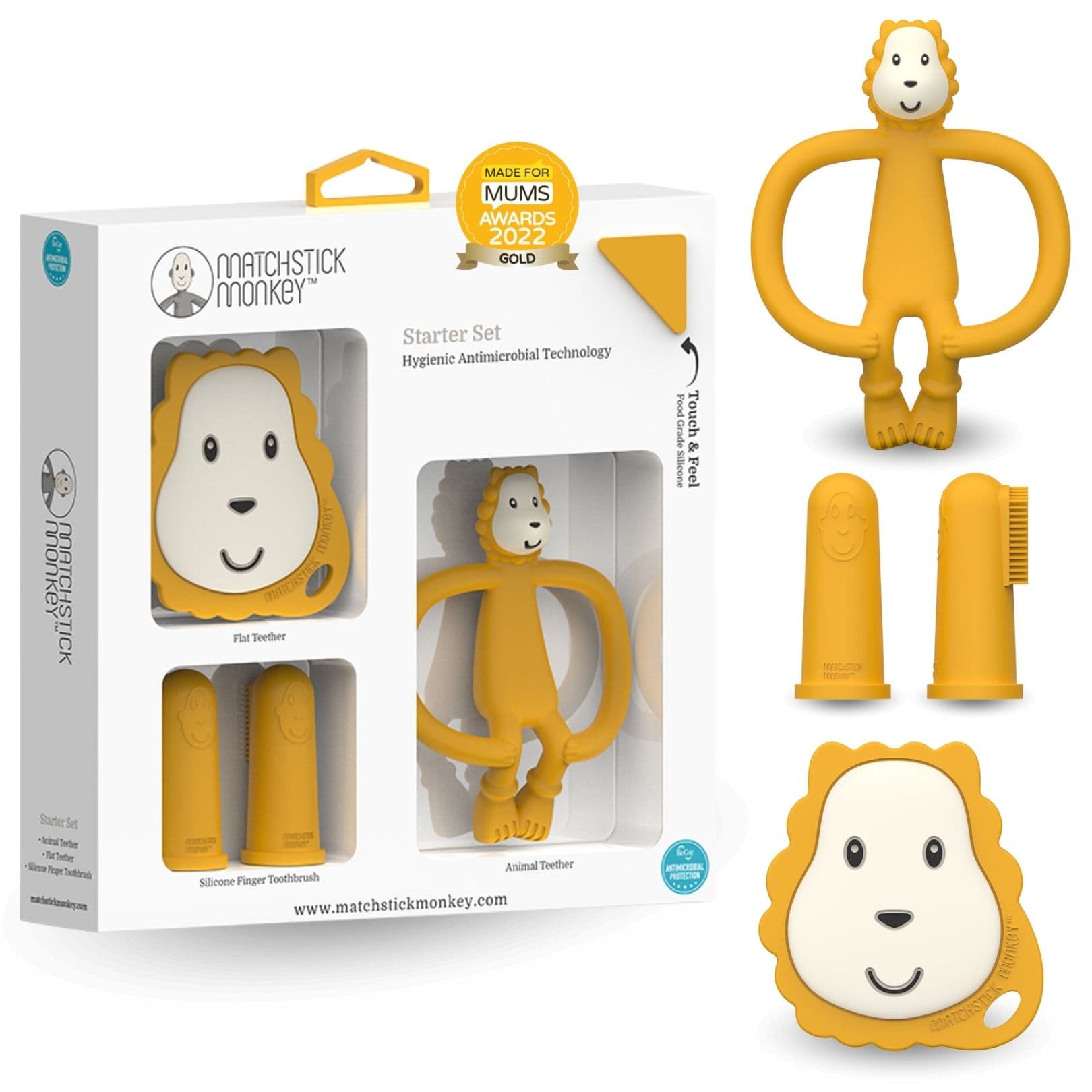 Matchstick Monkey Beißring Starter Set Löwe 1 St