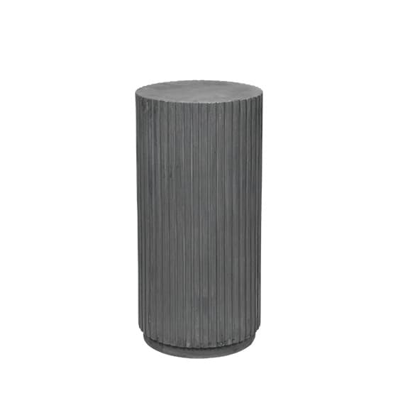 Broste Copenhagen Rillo Podium Ø38,5XH78CM - grau