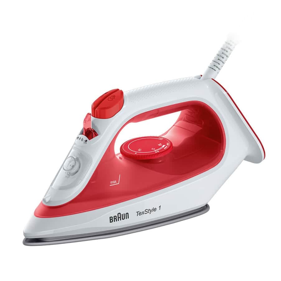 Braun TexStyle 1 Dampfbügeleisen SI 1019 Rot/Weiß 12710000-SI1019RD