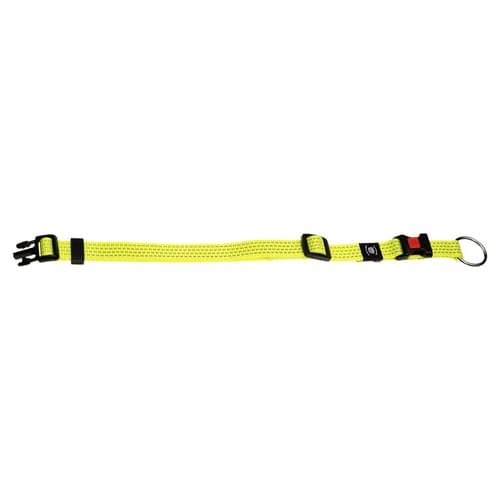 Flamingo Halsband Len gelb, Maße: 40-55 cm / 20 mm