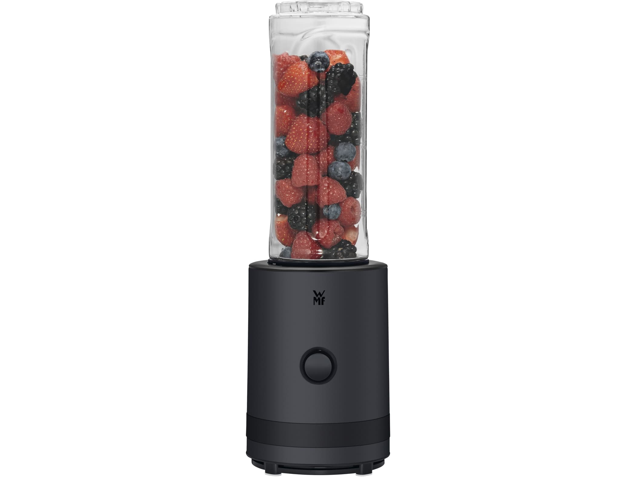 WMF KITCHENminis 04.1650.0071, Sport-Mixer, 0,6 l, Eis-Crusher, 300 W, Schwarz