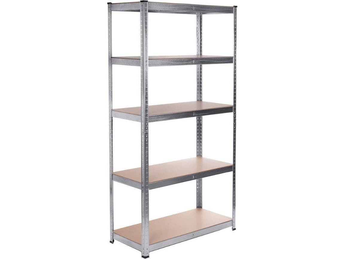 GreenBlue Metallregal 175 kg x5, verzinkt, klappbar, MDF (GB378)